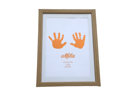 Foiled Baby Hand & Footprint Artwork